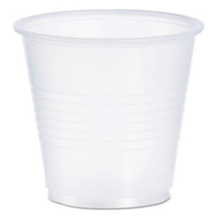 Dart DCCPK 3.5 oz Polystyrene Plastic Cold Cups - Translucent , 100PK Y35